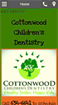 Mobile Screenshot of cottonwoodchildrensdentistry.com